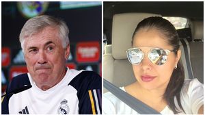 colaj foto: Carlo Ancelotti și Marina Crețu