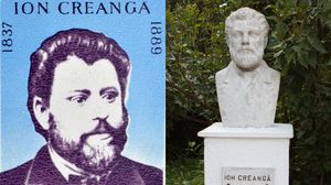 Ion Creangă, timbru, statuie