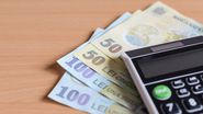 Bancnote de 50 de lei și 100 de lei, calculator