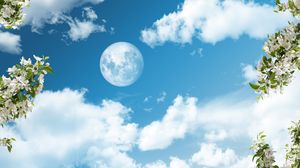 Pomi înfloriți, Luna plină