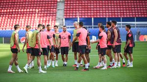 Fotbaliștii celor de la Manchester City la antrenamente