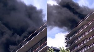 Incendiu în zona de nord a Capitalei