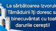 Mesaj creștin de Izvorul Tămăduirii