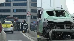 Accident pe podul Basarab