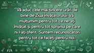 Felicitare de Ziua Învățătorului