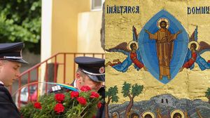 colaj, ziua eroilor, depunere coroane, pompieri, icoana inaltarea domnului
