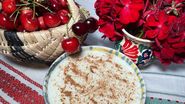 strachina, cirese, orez cu lapte