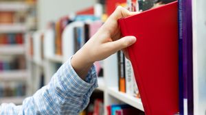 mana, biblioteca, carte, raft