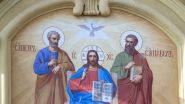 sfintii petru si pavel, iisus hristos, icoana