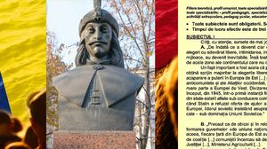 drapel, statuie vlad tepes, subiecte istorie bac
