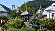 exterior manastire,  varatec, romania