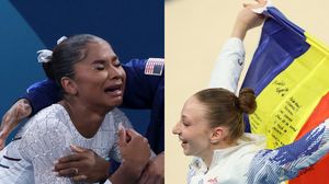 Jordan Chiles și Ana Maria Bărbosu