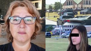 Cristina Irimie și Leyla Sayarath, elevă a liceului Apalachee