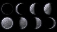 fazele lunii, cer intunecat