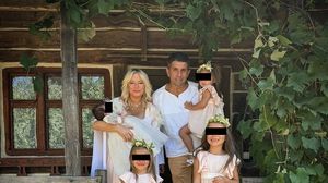 Laura Cosoi, alături de familia sa