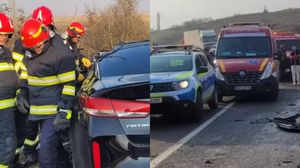 Imagini de la locul accidentului