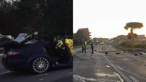 Accident rutier în Roma