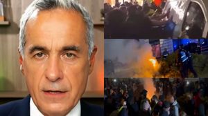 Imagini de la protestele din București