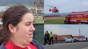Imagini de la locul accidentului