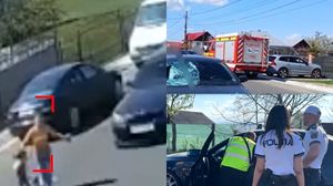 Imagini de la locul accidentului