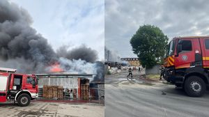 Incendiu în București