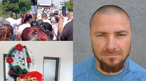 Imagini de la înmormântarea Andei