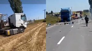 Imagini de la locul accidentului
