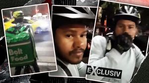 livrator bolt lovit cu pumnul