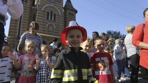 Copii la Ziua Pompierilor