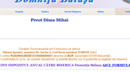 Preotul Dima figureaza pe site-ul Bisericii Domnita Balasa