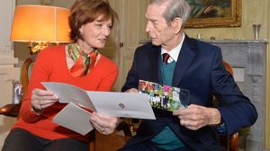 Regele, alaturi de fiica sa, Principesa Margareta, cea care a preluat toate indatoririle regale, intr-o poza de la sfarsitul lunii ianuarie