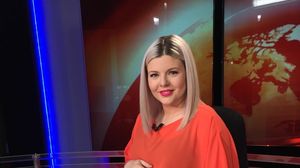 Bianca Ionita, la sfarsitul ultimului jurnal de stiri prezentat inainte sa nasca