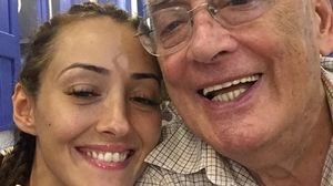 Horia Moculescu, zambitor alaturi de Nidia, fiica sa