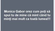 Cateva luni mai tarziu, Fyfy o acuza pe Moni ca e mincinoasa