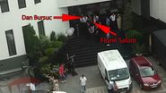 Acesta este momentul in care Bursuc si Salam au parasit localul