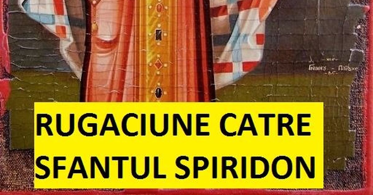Rugaciunea Catre Sf Spiridon Facatorul De Minuni