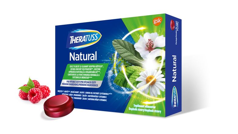 musetel comprimate de supt TheraTuss Natural