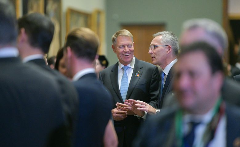 Klaus Iohannis și Jens Stoltenberg