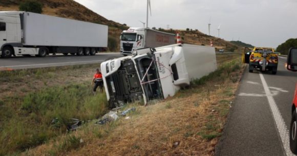 accident tir spania