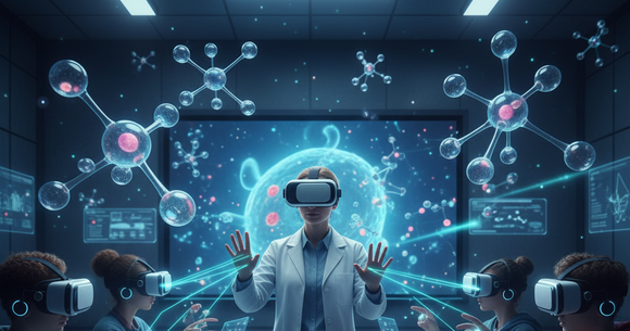 Realitatea virtuală revoluționează educația prin transformarea învățării tradiționale în experiențe interactive și captivante în sala de clasă.