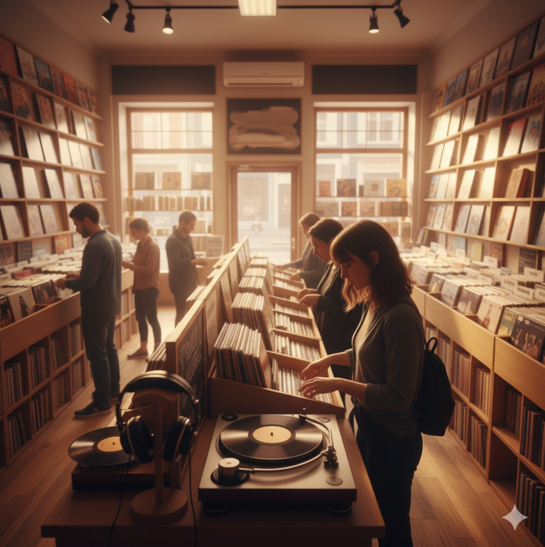 Vinilul a reapărut ca o icoană culturală, oferind căldură analogică și farmec tactil într-o eră digitală în care confortul eclipsează adesea