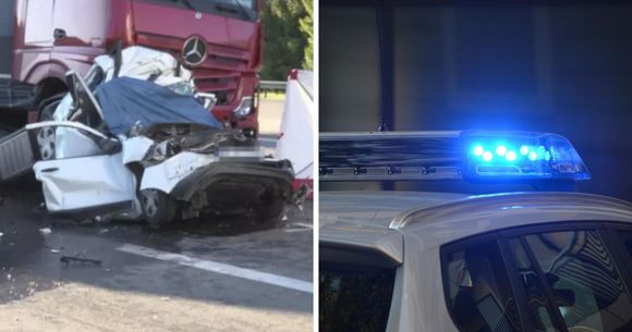 colaj accident germania girofar politie
