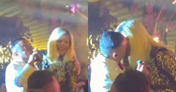 Loredana Groza și Adrian Minune sărut