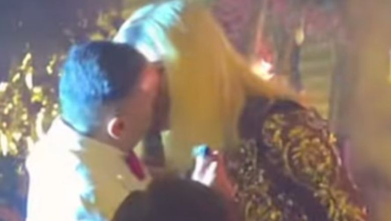 Loredana Groza și Adrian Minune sărut