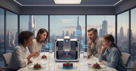Imprimării 3D a alimentelor transformă bucătăriile prin îmbinarea preciziei imprimării cu creativitatea culinară, promițând mese personalizate la masa