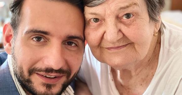 Adrian Cuculis și bunica 