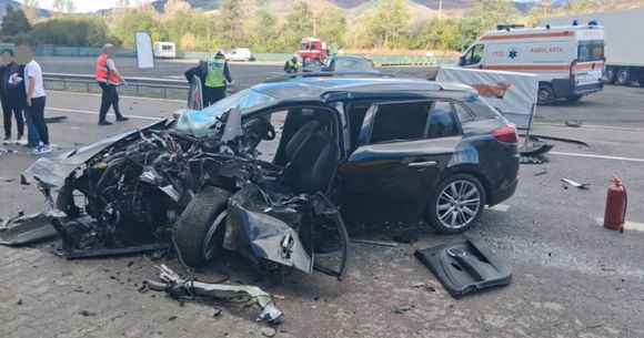 Accident rutier pe Valea Oltului.  Accident