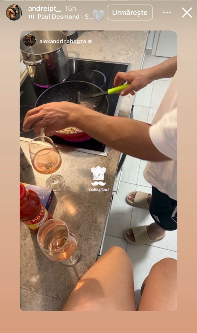Andrei a pregătit cina pentru iubita lui. Postare Andrei