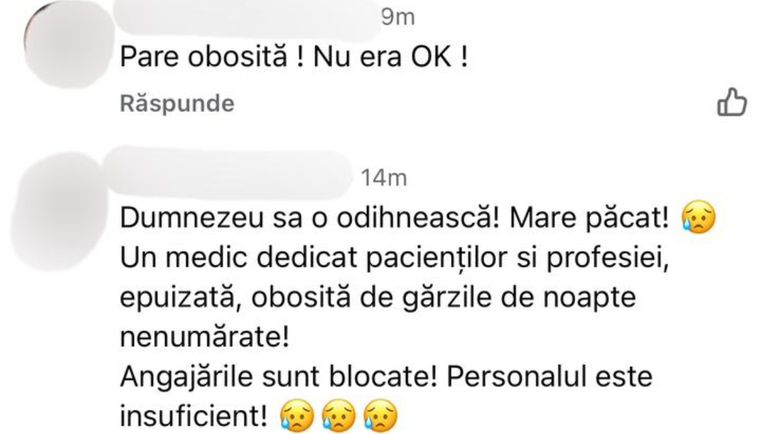 Mesajele postate de internauți după moartea medicului. Mesaje