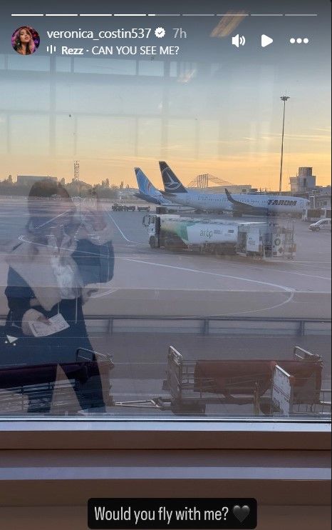 Veronica a părăsit Capitala aeroport veronica